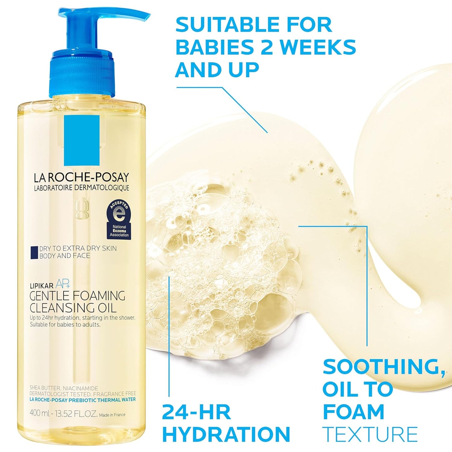 La Roche-Posay Lipikar AP+ - Crema hidratante triple reparadora, lo...