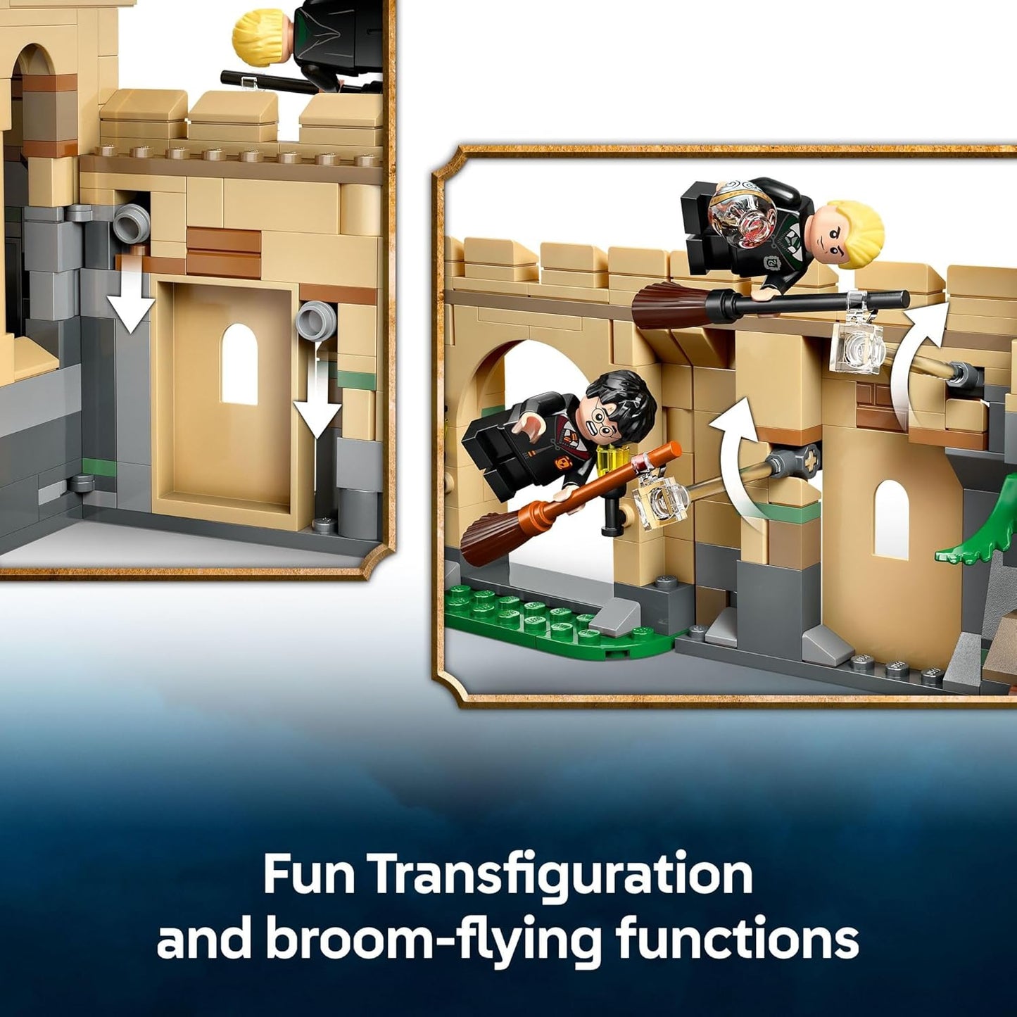 LEGO Harry Potter Castillo de Hogwarts: Lecciones de Vuelo Juguete de Construcción - Juguete de Mago para Niños y Niñas, Fanáticos de Harry Potter, Edades 9+ - Idea de Regalo para Cumpleaños - 76447