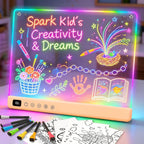 Lumiboard Tablero de dibujo LED con 13 efectos de luz, tablero de n...