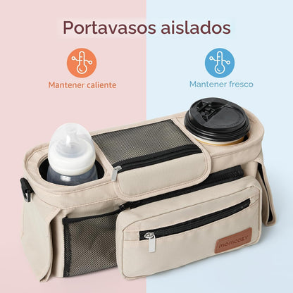 Momcozy - Organizador universal para cochecito con portavasos aisla...