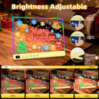 Lumiboard Tablero de dibujo LED con 13 efectos de luz, tablero de n...