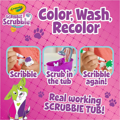 Crayola Scribble Scrubbie Pets - Juego de bañera (2.0, regalo para...