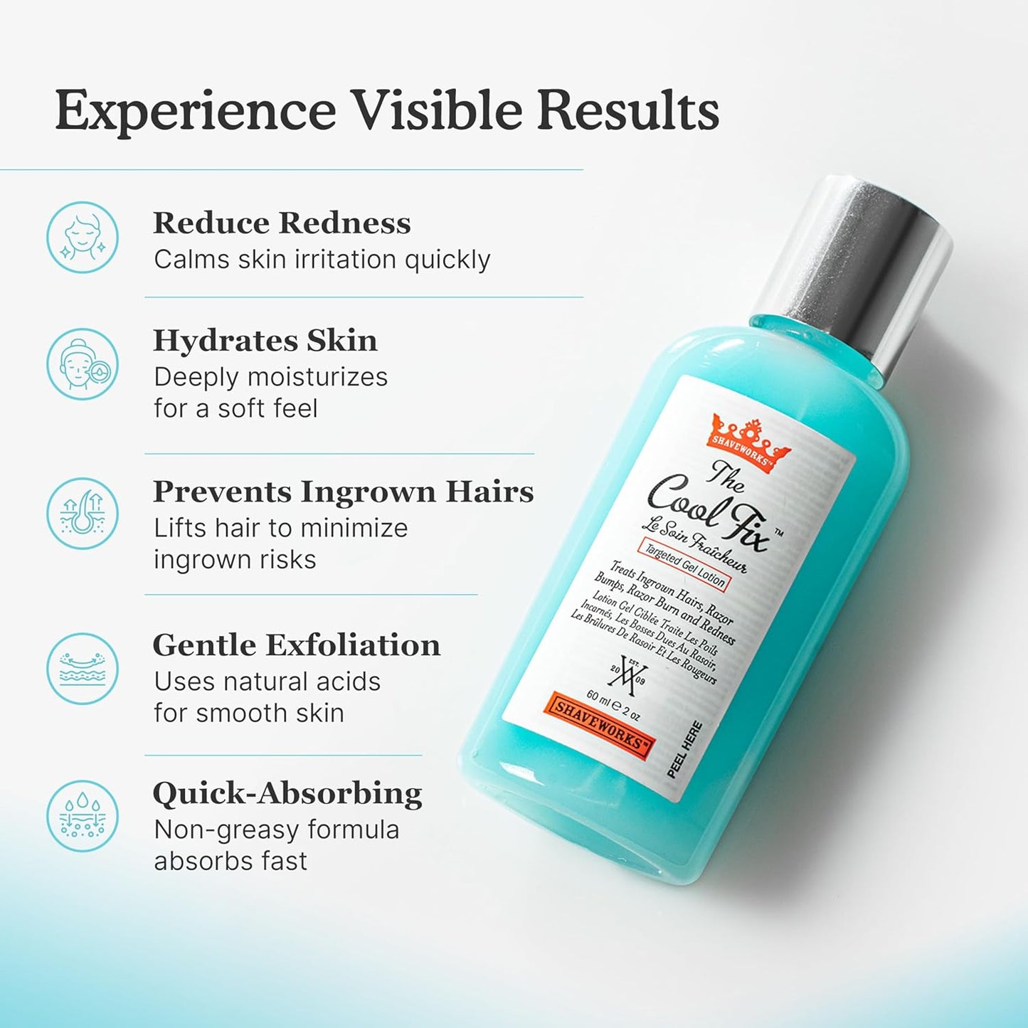 Shaveworks The Cool Fix Aftershave para mujeres: depilación púbica,...