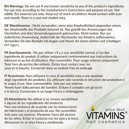 Vitamins Keratina Hair Mask Acondicionador profundo - Reparación de...