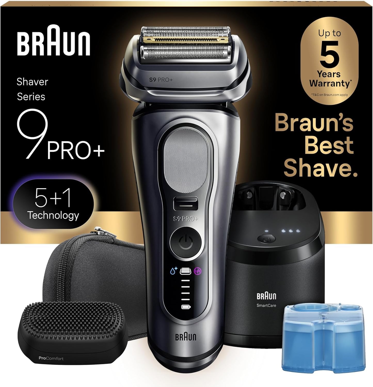 Braun Series 9 PRO+ - Afeitadora eléctrica para hombres, maquinilla...