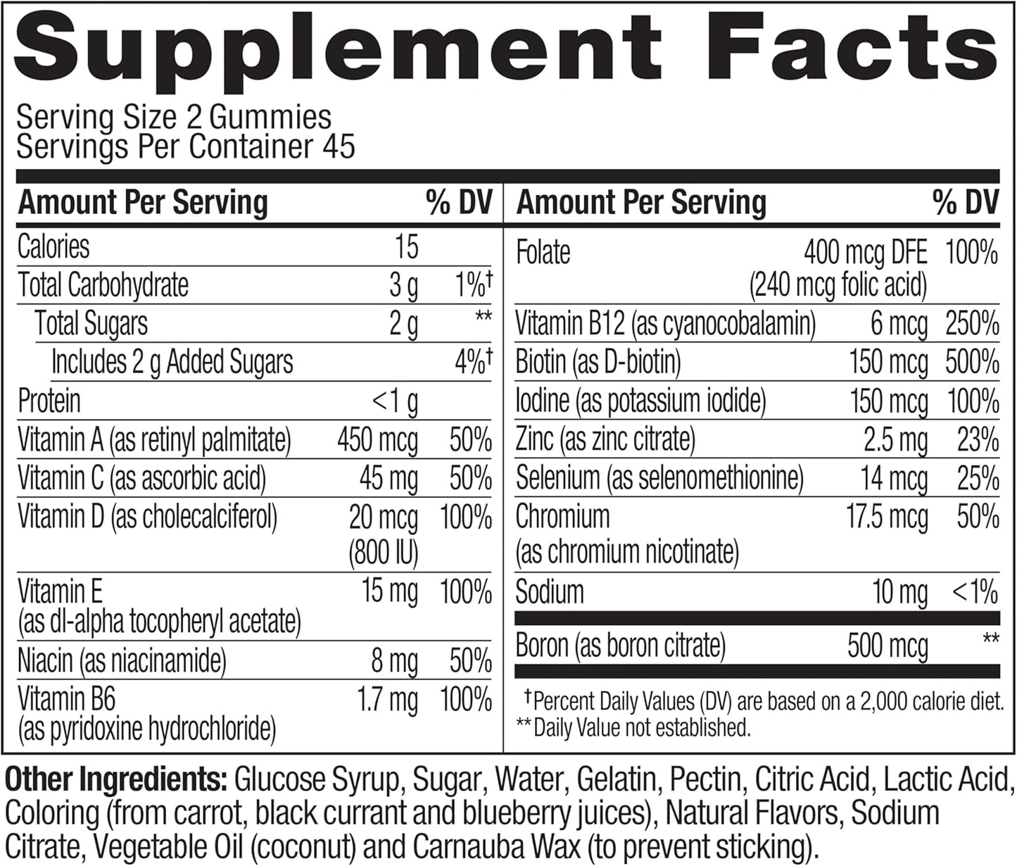 OLLY Gomitas multivitamínicas para mujer con vitaminas A, D, C, E,...