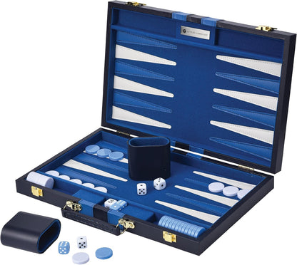 Juego de mesa de Backgammon con estuche, disponible en tamaños pequ...