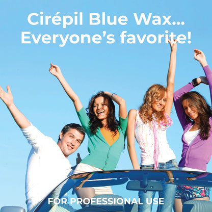 Cirepil - Azul - Lata de cera dura de 400g \/ 14.11 oz - Cera para...