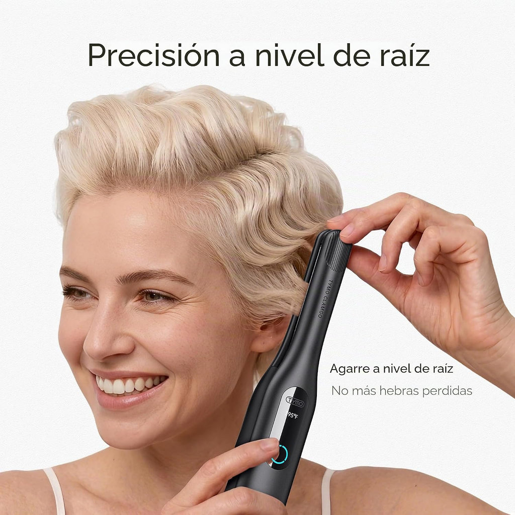 TYMO Mini plancha plana inalámbrica, rizador de lápiz de 0.65 pulga...