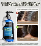 Champú de biotina para un crecimiento del cabello 3 veces más rápid...