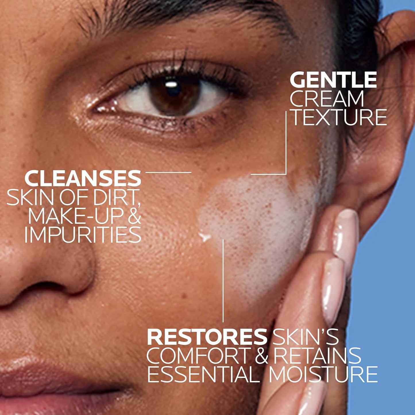 La Roche-Posay Toleriane - Limpiador facial suave e hidratante, lim...