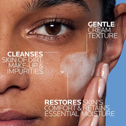 La Roche-Posay Toleriane - Limpiador facial suave e hidratante, lim...