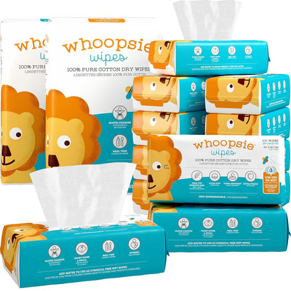 Whoopsie Wipes \u2013 Las Toallitas Secas Originales 100% Algodón P...