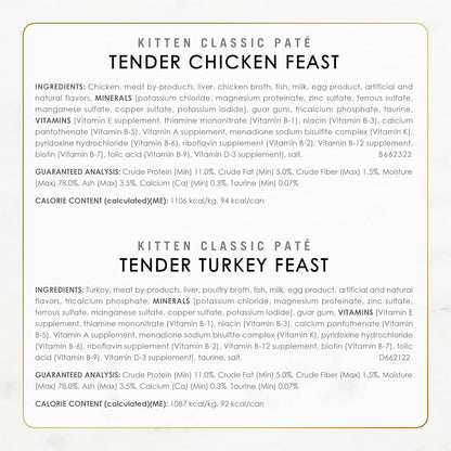 Purina Fancy Feast - Comida húmeda para gatitos, paquete variado de...