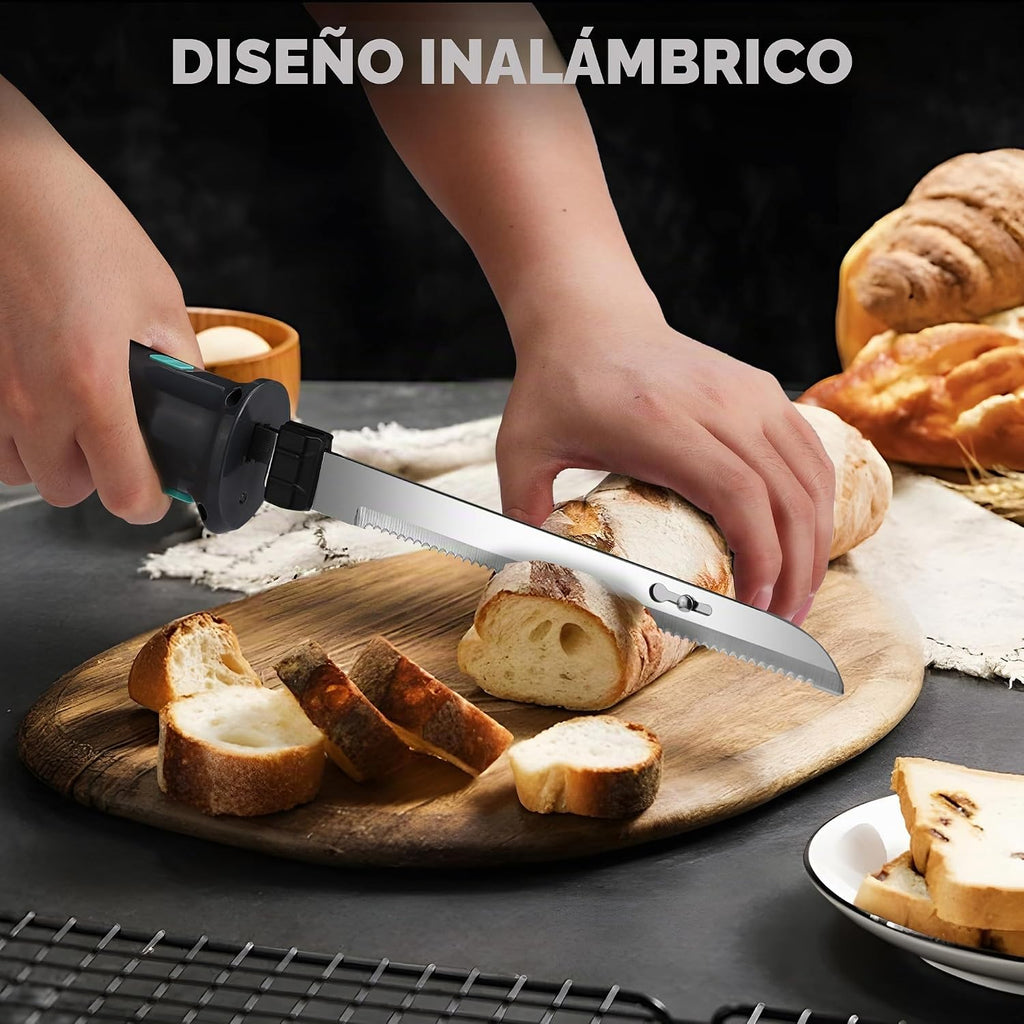 HAUSHOF Juego de cuchillos eléctricos inalámbricos con estuche de |...