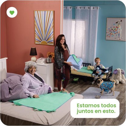 IMPROVIA Almohadillas lavables de 34 x 36 pulgadas (paquete de 4) \...