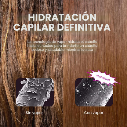 Cepillo Alisador de Cabello con Vapor Pro de Wavytalk, Cepillo Alis...
