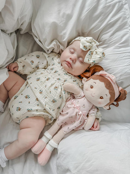 LeyaDoll Muñeca de bebé suave de felpa (16 pulgadas), mi primera mu...