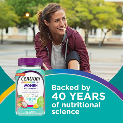 Centrum Gomitas Multivitamínicas para Mujeres, Apoyo Inmune, Energí...