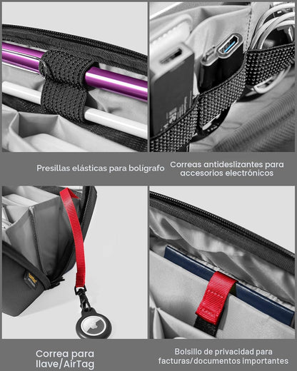 tomtoc Organizador Electrónico Bolsa de Accesorios para Cargador de...