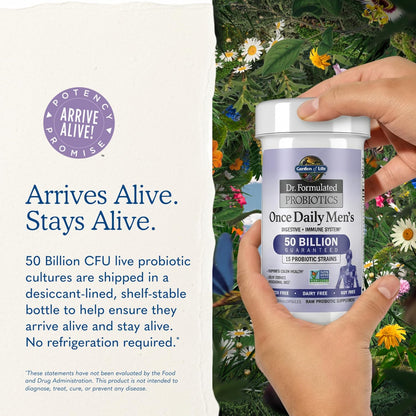 Garden of Life Probióticos para Hombres, formulado por médicos, 50...