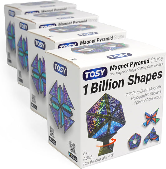 TOSY Piedra piramidal magnética: 1 cubo se transforma en mil millon...