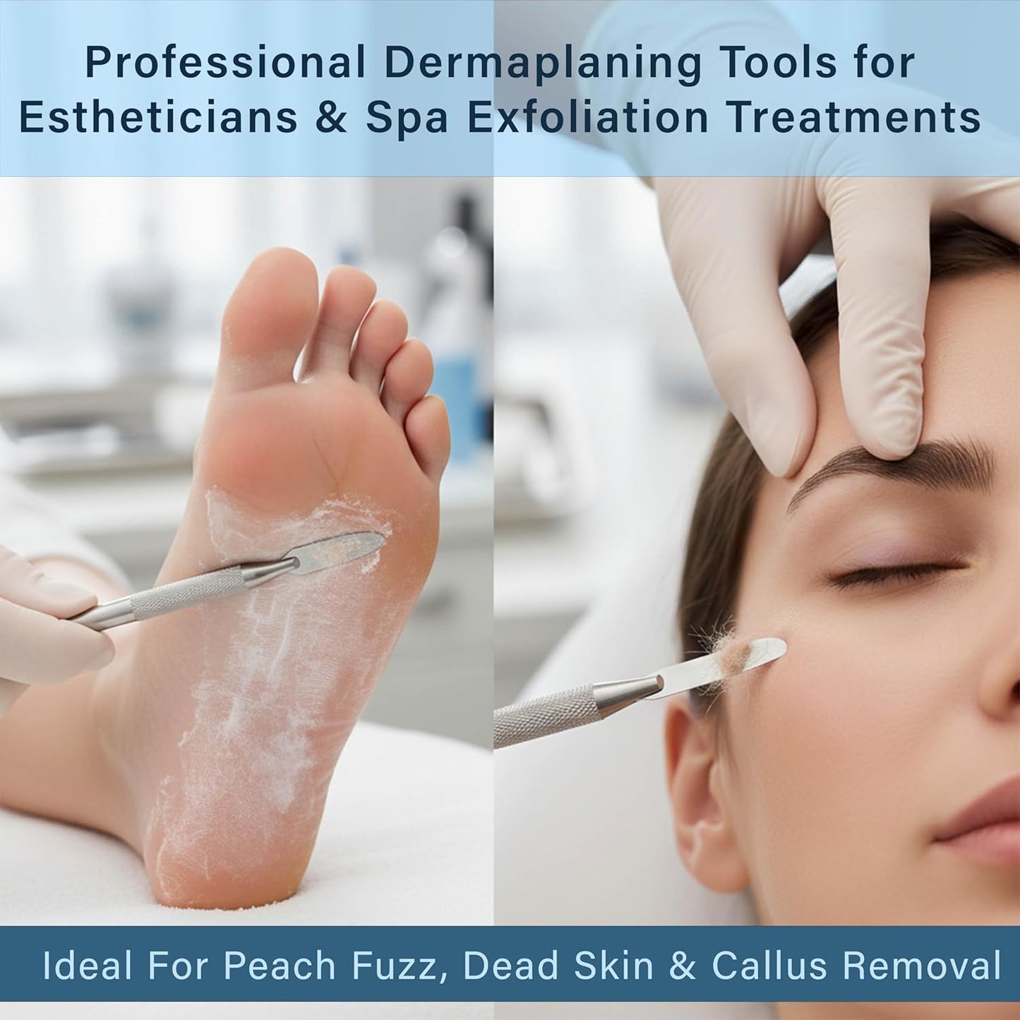 10R Dermaplaning Kit profesional \u2013 Paquete de 100 cuchillas de...