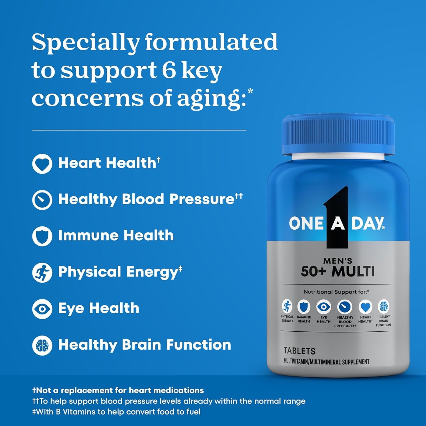 One A Day Multivitamínico Healthy Advantage para hombres con vitami...