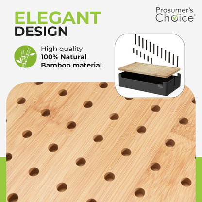Prosumer's Choice Organizador de estación de carga de madera ne...