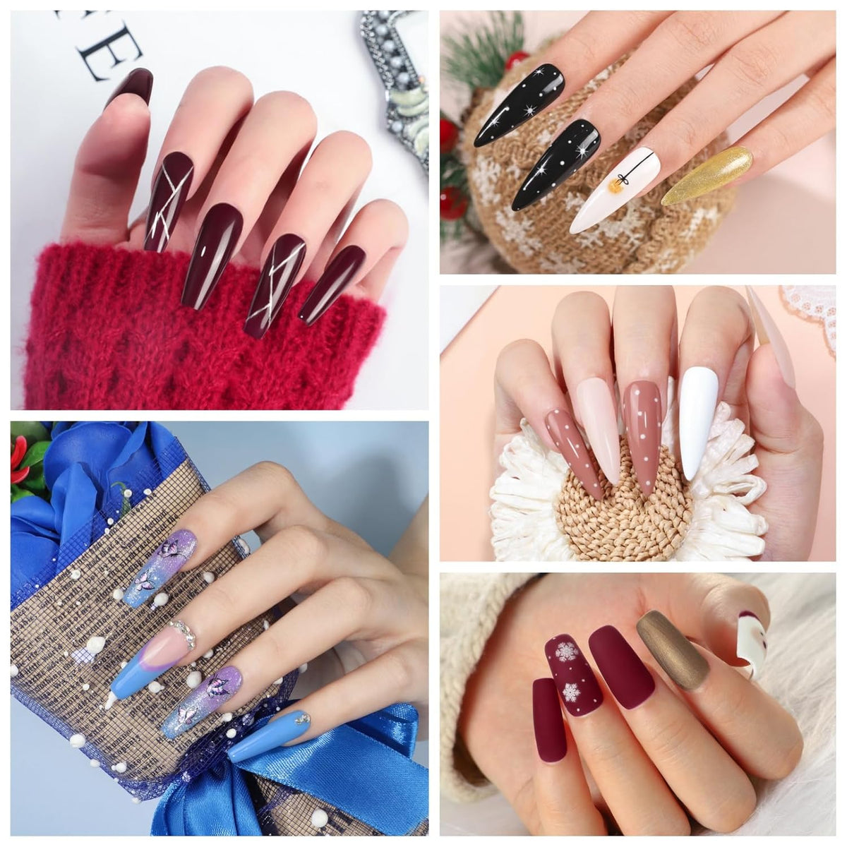 COSCELIA Kit de esmalte de uñas en gel de 53 piezas con luz UV y ki...