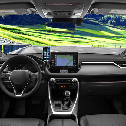 KAKSEY Soporte de teléfono para automóvil compatible con Toyota RAV4 2019-2025, accesorios para automóvil, clip fijo de pantalla de 7/8 pulgadas, soporte de pantalla de navegación para teléfono
