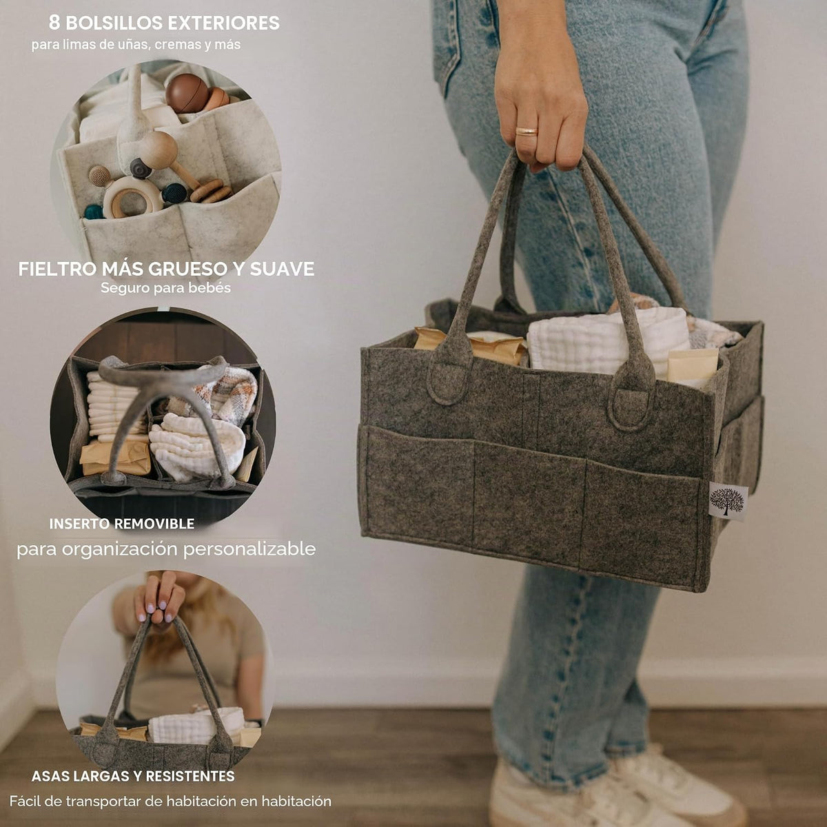 Parker Baby Co.: organizador de pañales para bebé, contenedor para...