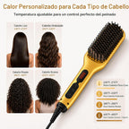 MEGAWISE - Cepillo alisador de pelo, cepillo térmico de cerámica pa...