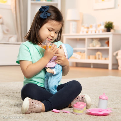 melissa &amp; doug Mine a Love tiempo para comer muñeca Accesorios...