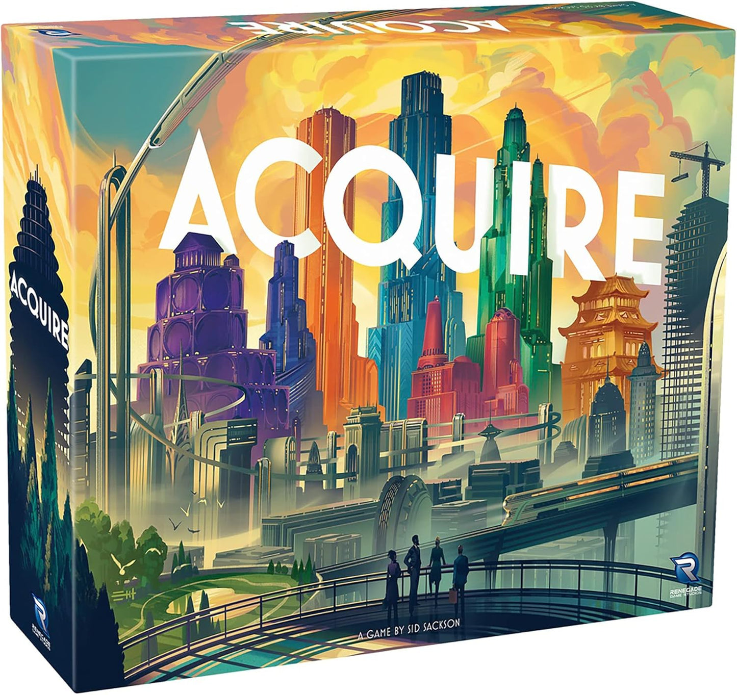 Renegade Game Studios | Juego de Mesa de Estrategia Acquire para 2-6 Jugadores, Edades 12+ con 2 Modos de Juego