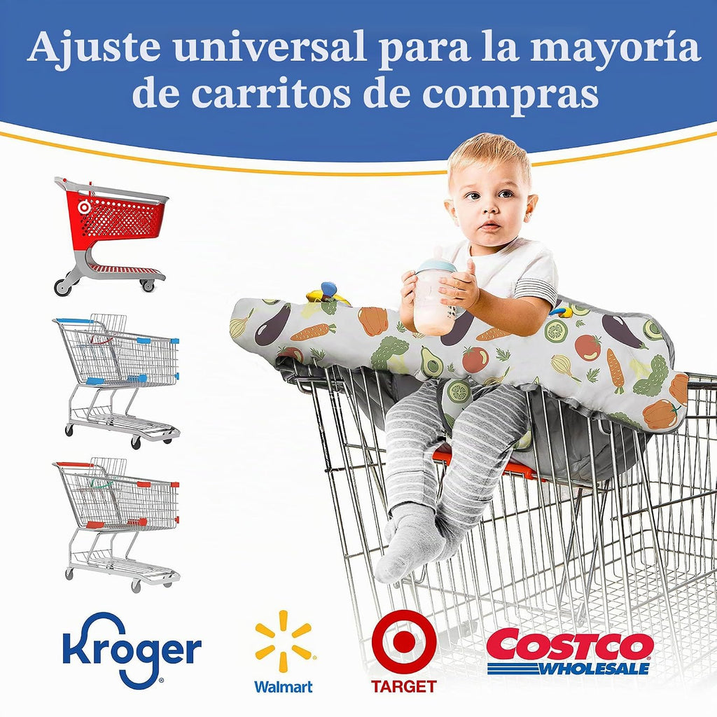 PILLANI Funda para carrito de compras para bebé, funda para silla a...