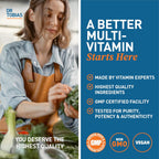 Dr. Tobias Multivitamínico para adultos para mujeres y hombres, vit...