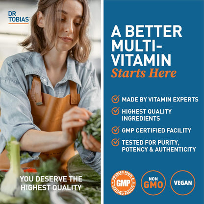 Multivitamínico Dr. Tobias para mujeres y hombres, acelerador de di...