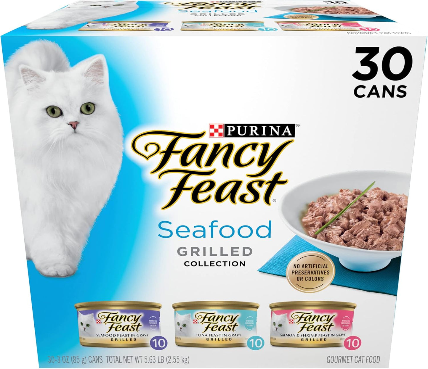 Purina Fancy Feast - Comida para gatos húmeda, en salsa, enlatada y...
