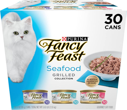 Purina Fancy Feast - Comida para gatos húmeda, en salsa, enlatada y...
