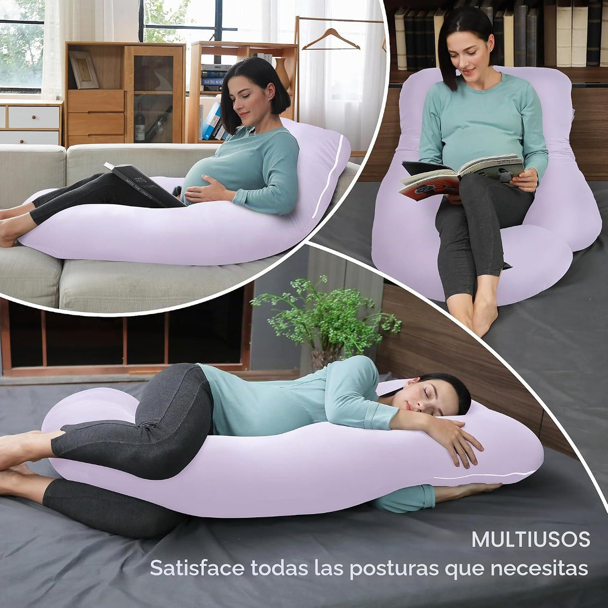 MOON PARK - Almohadas de embarazo y maternidad de cuerpo completo p...