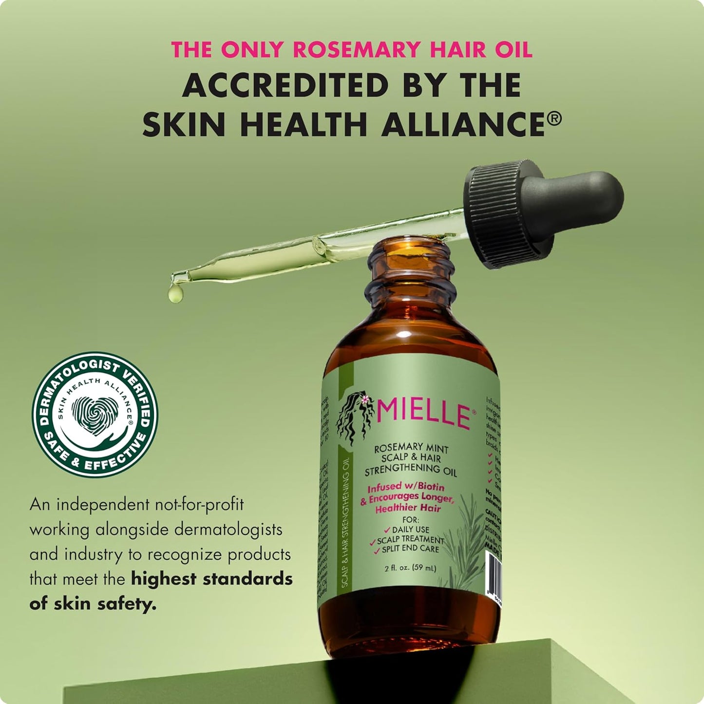 Mielle Organics - Aceite capilar de romero y menta - Aceite fortale...
