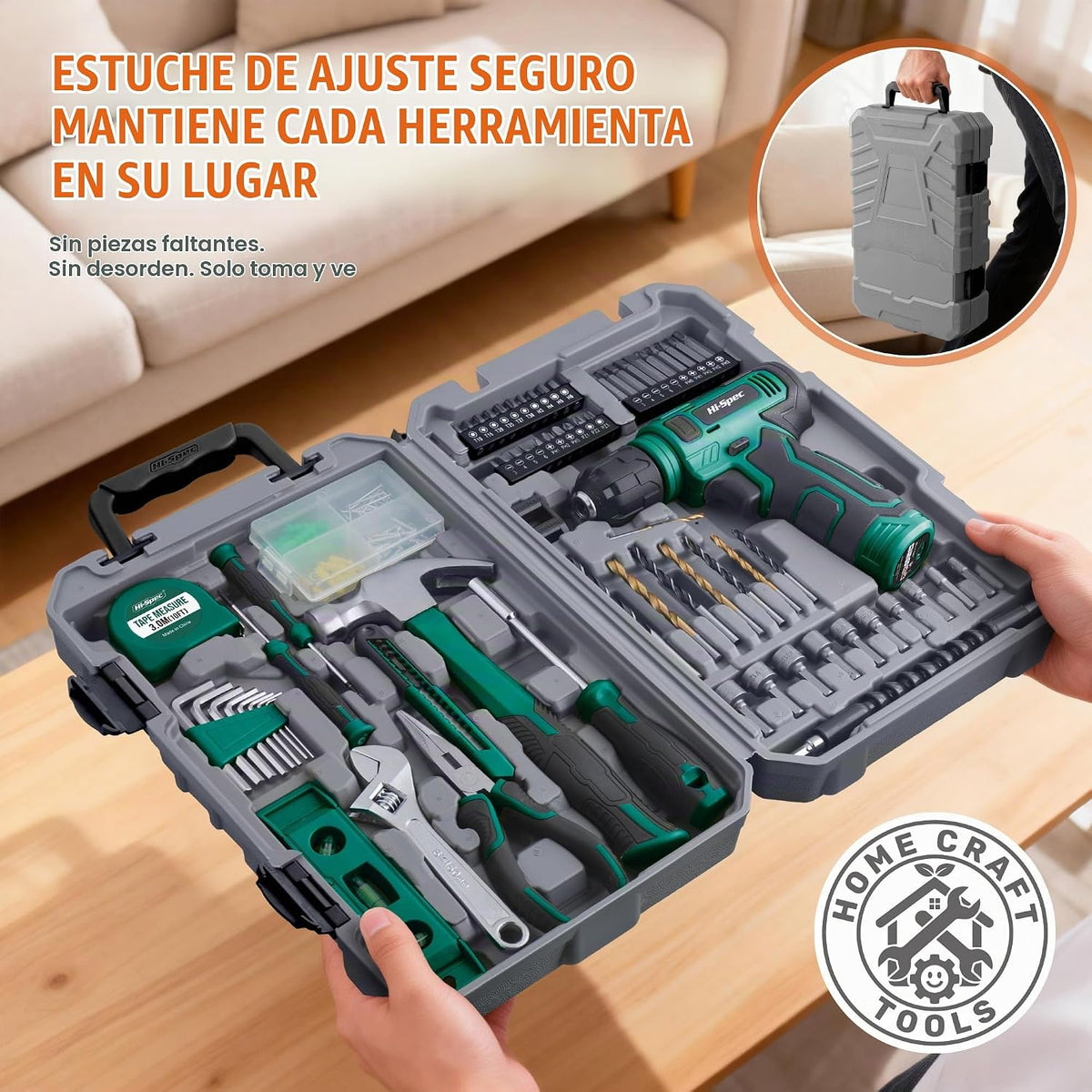 Hi-Spec Taladro eléctrico USB de 8 V y kit de herramientas para el...