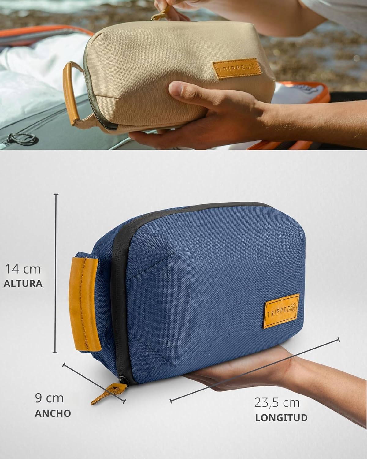TRIPPED Travel Gear Tech Bag Organizer - Pequeña bolsa organizadora...