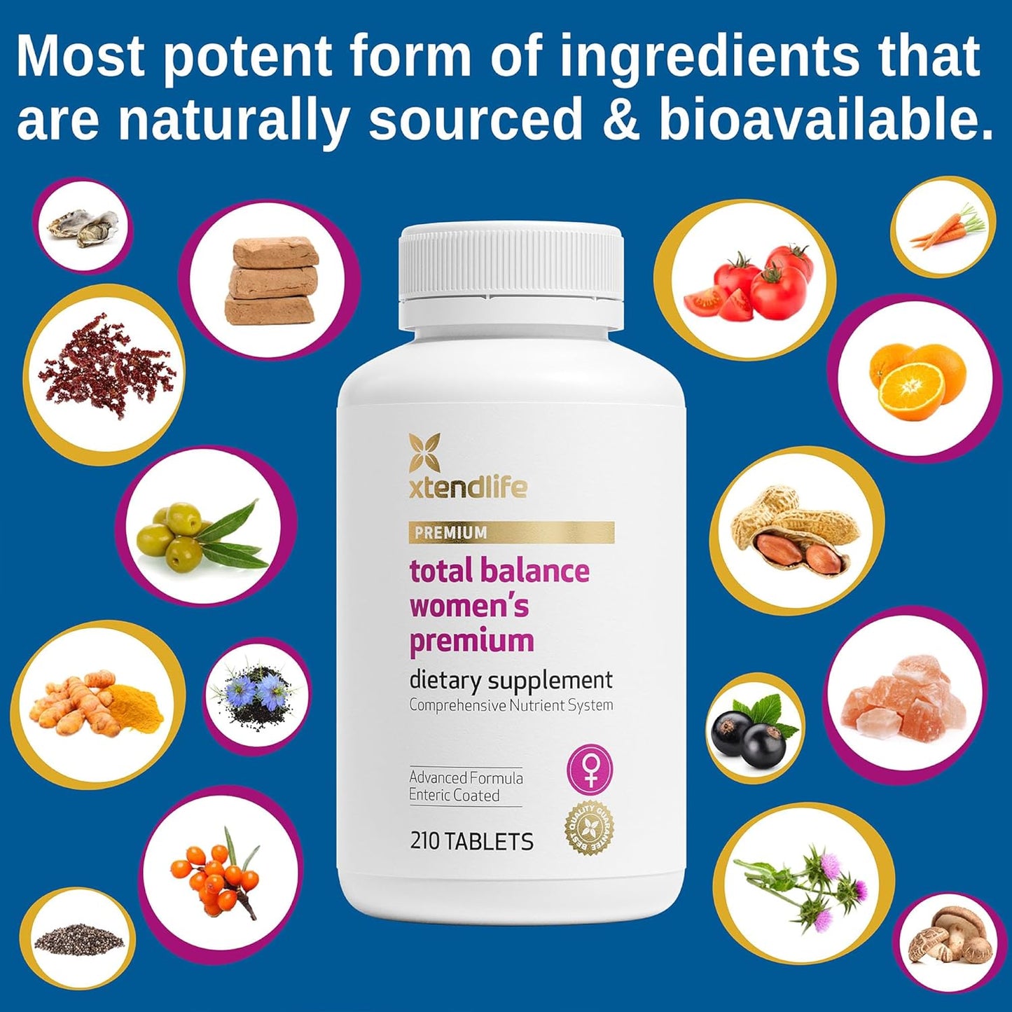 Xtendlife Total Balance Multivitamínico diario y mineral extra fuer...