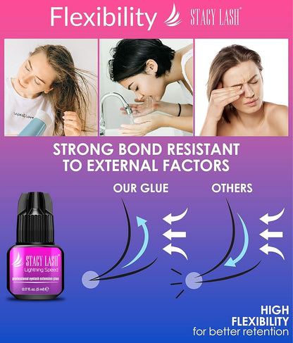Pegamento para extensiones de pestañas Stacy Lash velocidad relámpa...