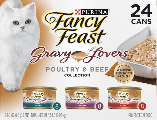 Purina Fancy Feast, Paquete de comida gourmet húmeda para gatos, (2...
