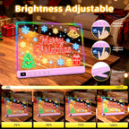 Lumiboard Tablero de dibujo LED con 13 efectos de luz, tablero de n...