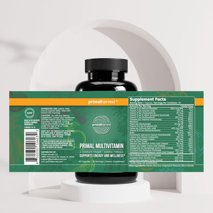 Primal Harvest Primal Multivitamin - Suplemento diario multivitamín...
