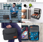 HOLIMET Bolsa organizadora de cables, bolsa de accesorios electróni...